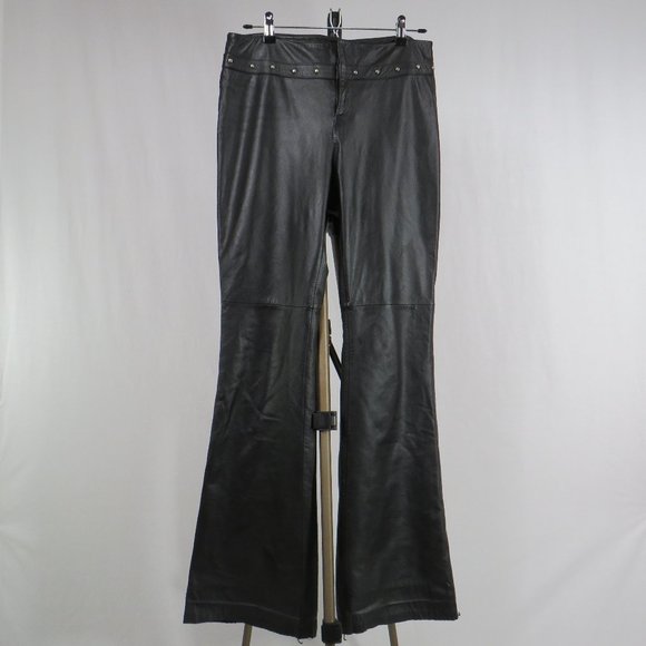 Ralph Lauren Black Leather Pants